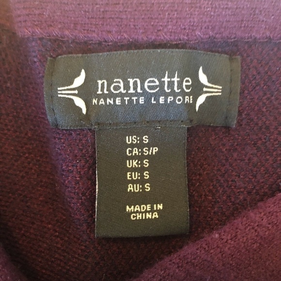 Nanette Lepore Long Sleeve Sweater Tunic Top 459 - Picture 6 of 6